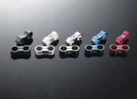 Highway Hawk Držák olejových hadic, chrom